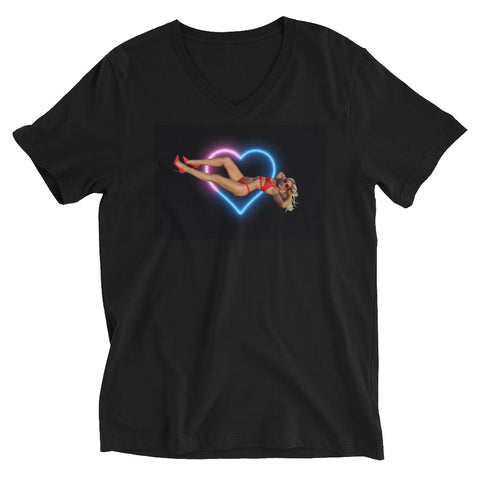 "Love Lolo" Unisex Short Sleeve V-Neck T-Shirt