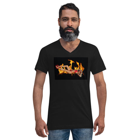 "En Fuego" V-Neck T-Shirt